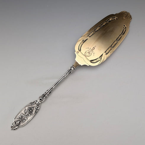 約 1900 年法國古董 950 銀糕點服務器 109 克 Eugene Lefebvre 帶盒